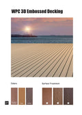 WPC 3D Embossed Decking