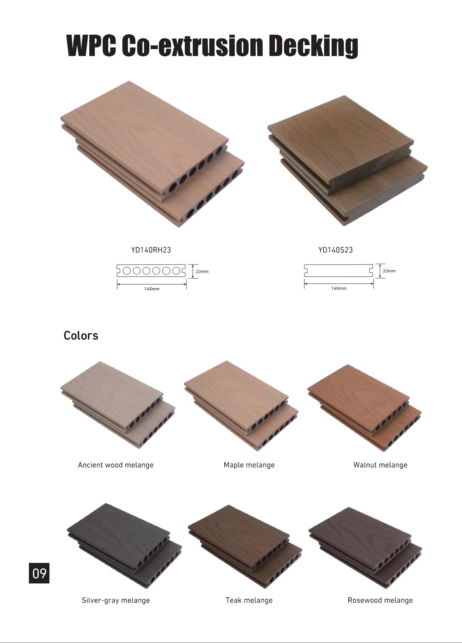 WPC Co-extrusion Decking